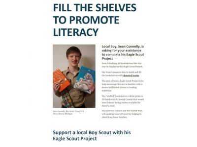 Fill the shelves to promote literacy